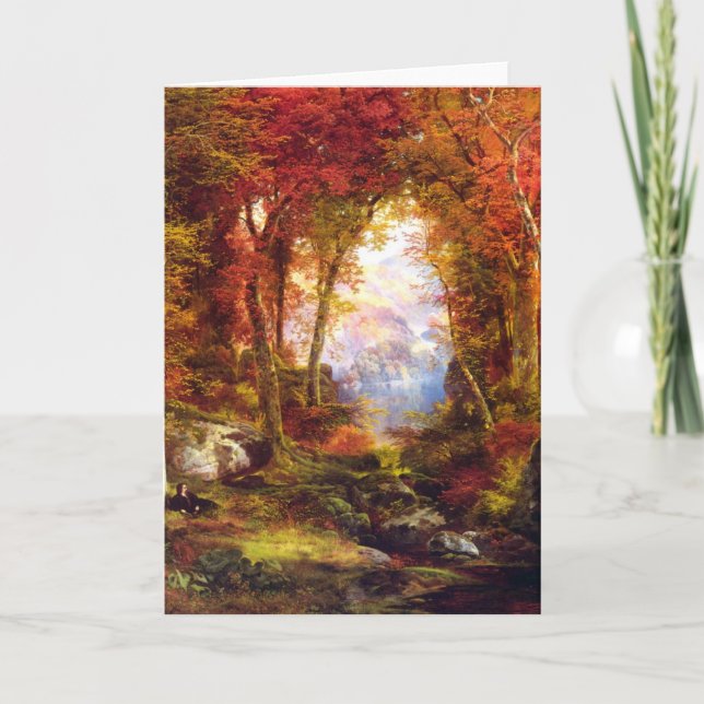 Thomas Moran - Under the Trees Holiday Card (Front)