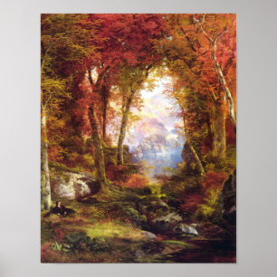 Thomas Moran - Under the Trees Poster