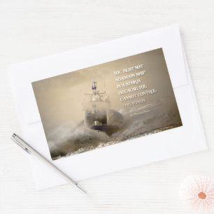 Thomas More Inspirational Quote "Control Winds" Rectangular Sticker