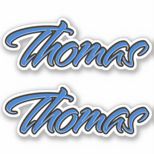 Thomas Name blue Sticker Sticker Sticker Sticker