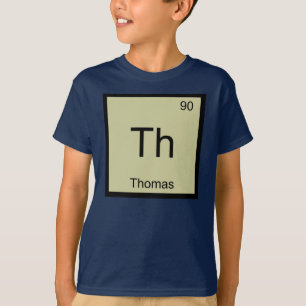 Thomas Name Chemistry Element Periodic Table T-Shirt