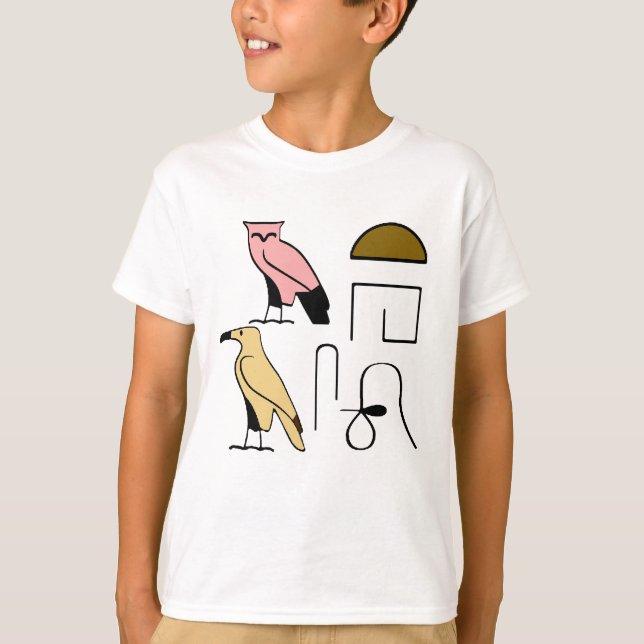 Thomas Name in Hieroglyphs symbols of ancient EG T-Shirt (Front)