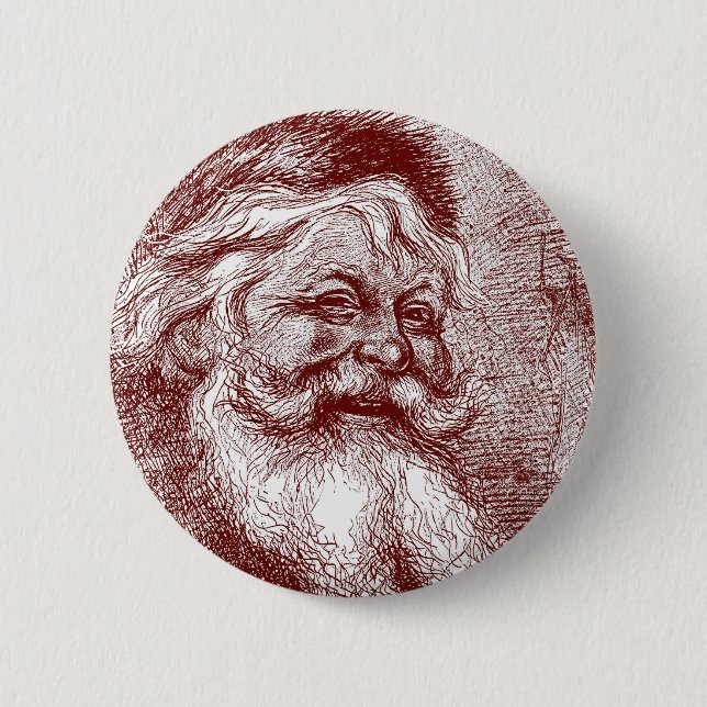Thomas Nast Santa Claus 6 Cm Round Badge (Front)