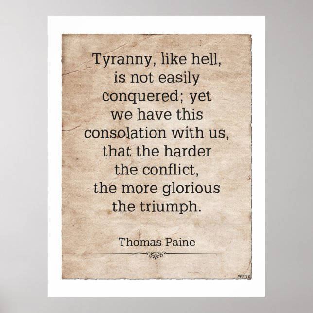 Thomas Paine #1 Poster (Front)
