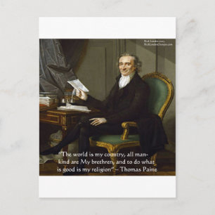 Thomas Paine "My Brethren" Quote Gifts & Cards