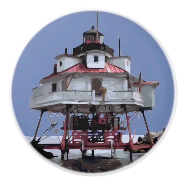 THOMAS POINT LIGHT CERAMIC KNOB (Front)