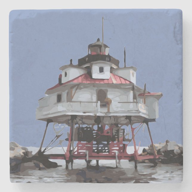 THOMAS POINT LIGHT STONE COASTER (Front)