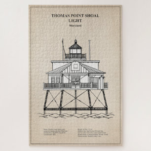 Thomas Point Shoal Lighthouse - Maryland - SBD Jigsaw Puzzle
