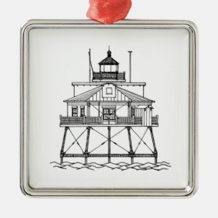 Thomas Point Shoal Lighthouse Metal Ornament