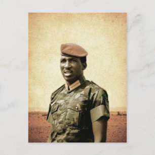 Thomas Sankara - Burkina Faso - African President Postcard