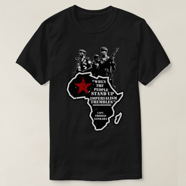 Thomas Sankara -  When the People Stand Up Imperia T-Shirt (Design Front)
