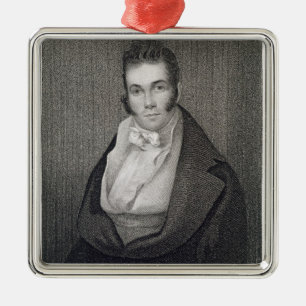 Thomas Say (1787-1834), engraved by Henry Hoppner Metal Ornament