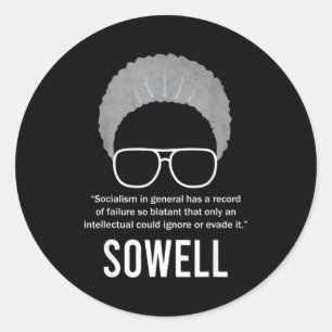 Thomas Sowell Socialism Quote Black History Month Classic Round Sticker