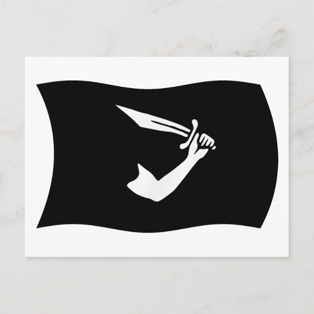 Thomas Tew Flag Postcard (Front)