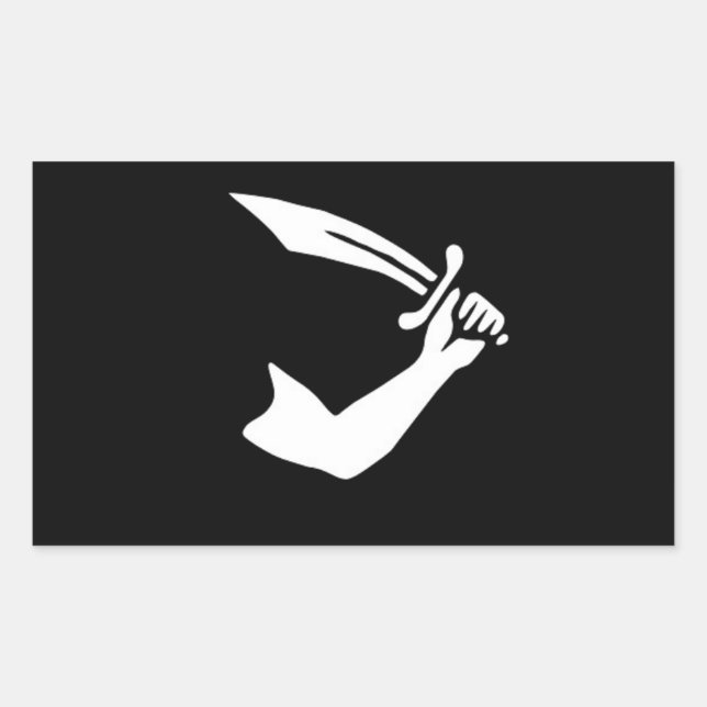 Thomas Tew's Pirate Flag Sticker (Front)
