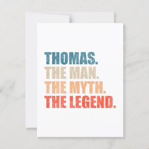 Thomas The Man The Myth The Legend Postcard