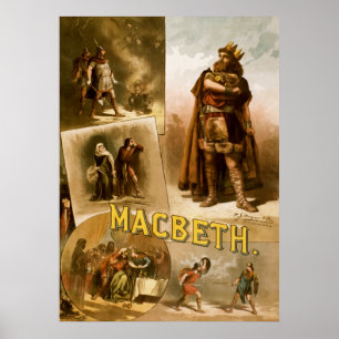 Thomas W. Keene in William Shakespeare's MacBeth Poster