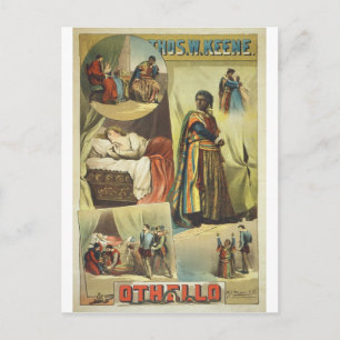 Thomas W. Keene in William Shakespeare's Othello Postcard
