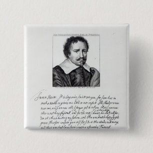 Thomas Wentworth, 1st Earl of Strafford 15 Cm Square Badge