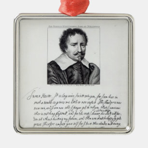 Thomas Wentworth, 1st Earl of Strafford Metal Ornament