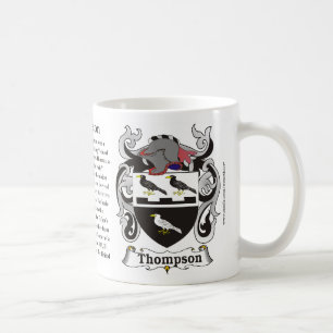 Thompson Family Coat of Arms Mug