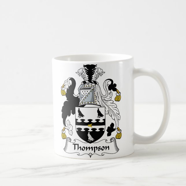 Thompson Family Crest Coffee Mug (Right)