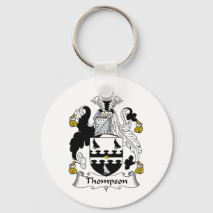 Thompson Family Crest Key Ring
