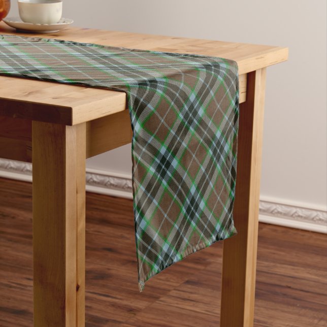 Thompson Hunting Ancient Original Scottish Tartan Medium Table Runner (In Situ)