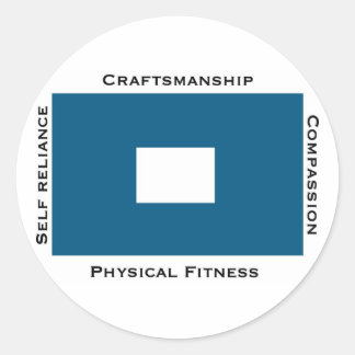 Thompson Island OB sticker_Blue Peter Classic Round Sticker