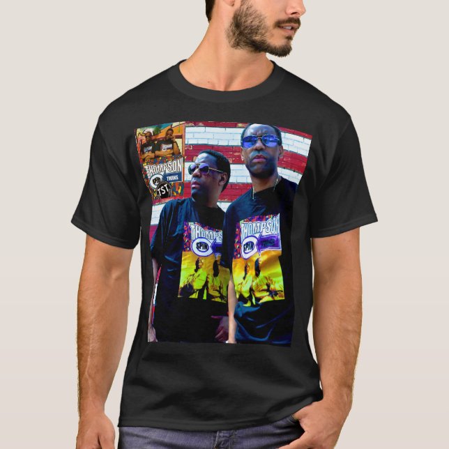 THOMPSON SPIN TWIN.  Basic Dark T-Shirt (Front)