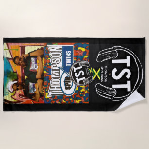 THOMPSON SPIN TWINS Beach Towel