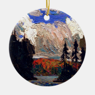 Thomson - Black Spruce in Autumn Ceramic Ornament