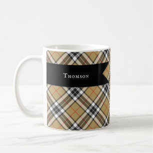 Thomson Camel Tartan Plaid Pattern Family Fashion Coffee Mug