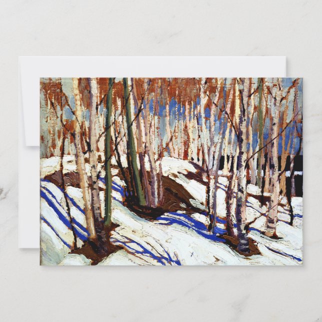 Thomson - Early Spring, Canoe Lake, Card (Front)