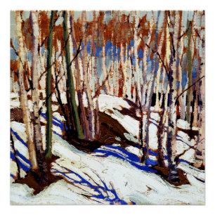 Thomson - Early Spring, Canoe Lake, Poster
