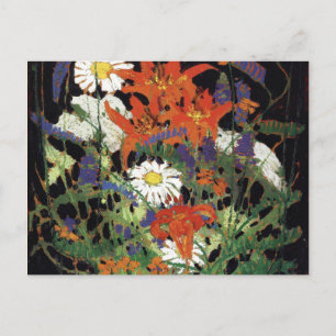 Thomson - Marguerite, Wood Lilies and Vetch Postcard
