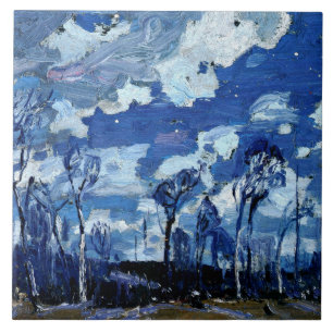 Thomson - Nocturne, The Birches, Ceramic Tile