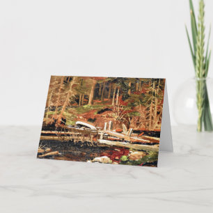 Thomson - Old Lumber Dam, Algonquin Park Card