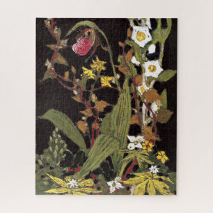 Thomson - Orchids, Algonquin Park Jigsaw Puzzle
