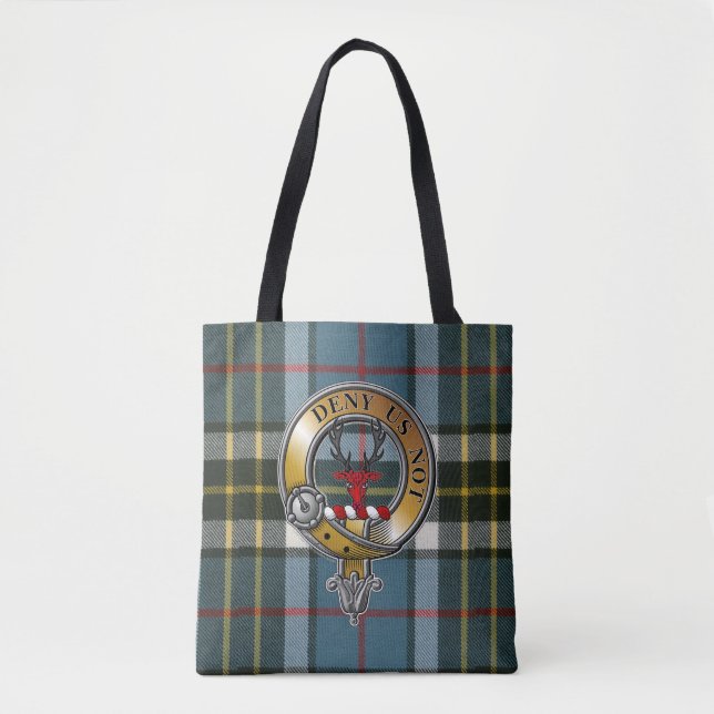 Thomson Tartan & Badge Tote Bag (Front)