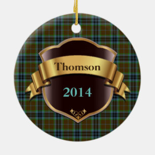 Thomson Tartan Plaid Custom ornament