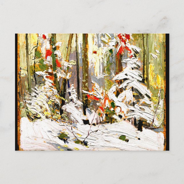 Thomson - Wood Interior, Winter Postcard (Front)