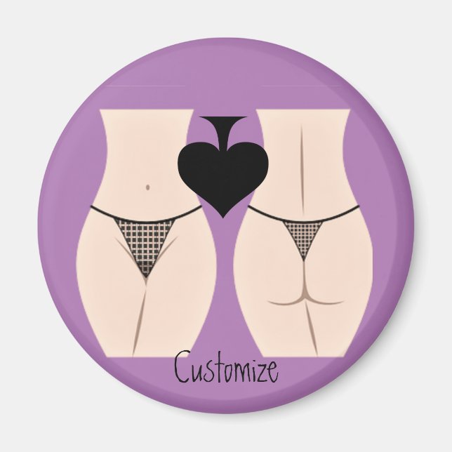 Thong Panty Spade Thunder_Cove Magnet (Front)