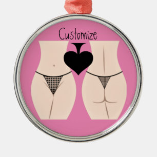 Thong Panty Spade Thunder_Cove Metal Ornament