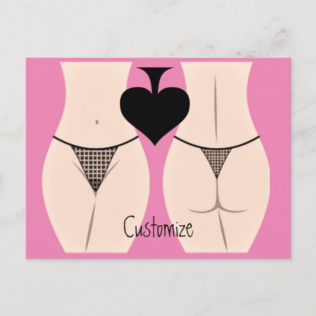Thong Panty Spade Thunder_Cove Postcard (Front)