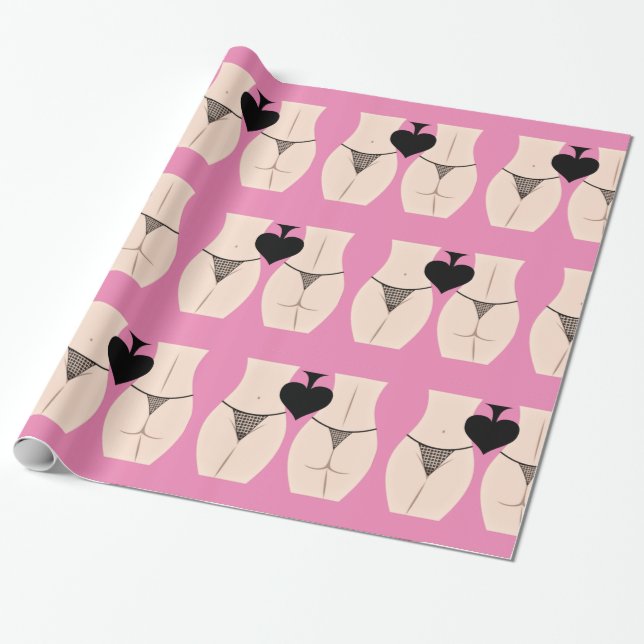 Thong Panty Spade Thunder_Cove Wrapping Paper (Unrolled)