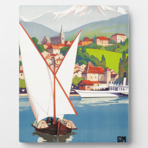 Thonon Les Bains French Travel Europe Plaque