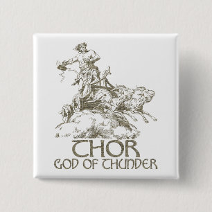 Thor 15 Cm Square Badge