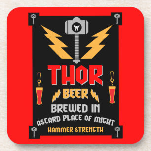 Thor Beer Germanic Paganism Coaster