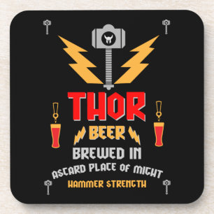 Thor Beer Germanic Paganism Coaster
